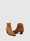 Botins com Fecho em Camel